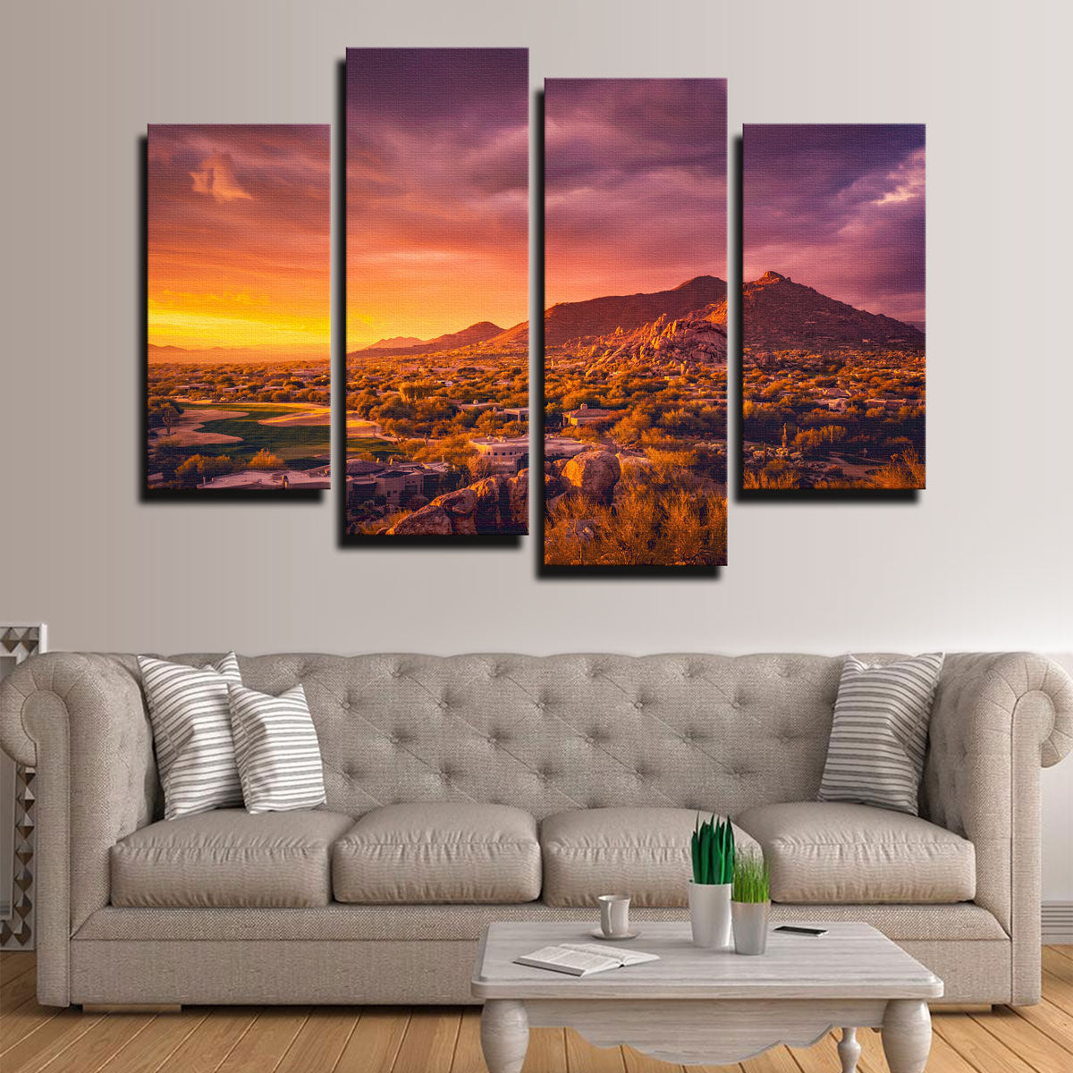 Stunning Scottsdale Desert Sunset Wall Art for Your Home Decor