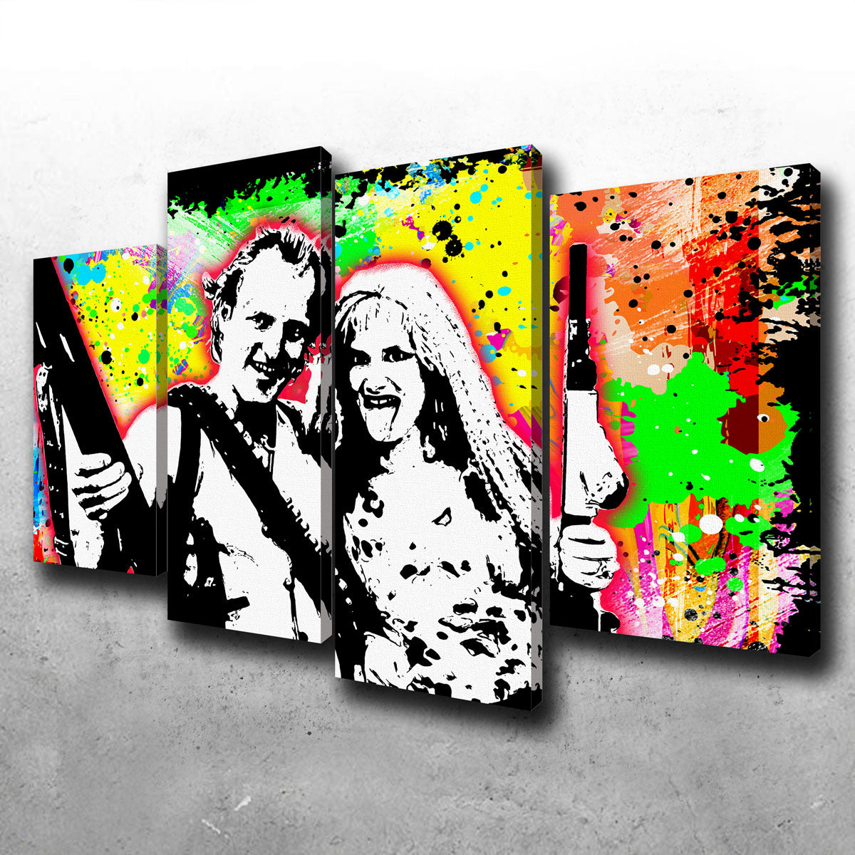Unique Abstract Natural Born Killers Wall Art for Stunning Home Decor