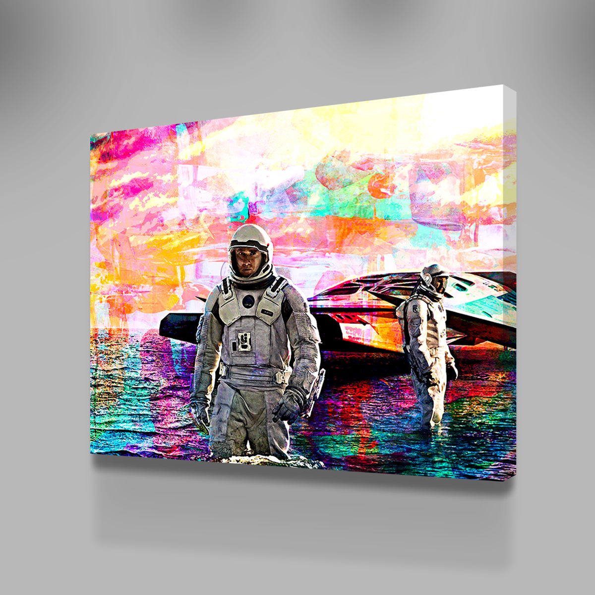 Stunning Interstellar Water Landing Wall Art for Home Decor