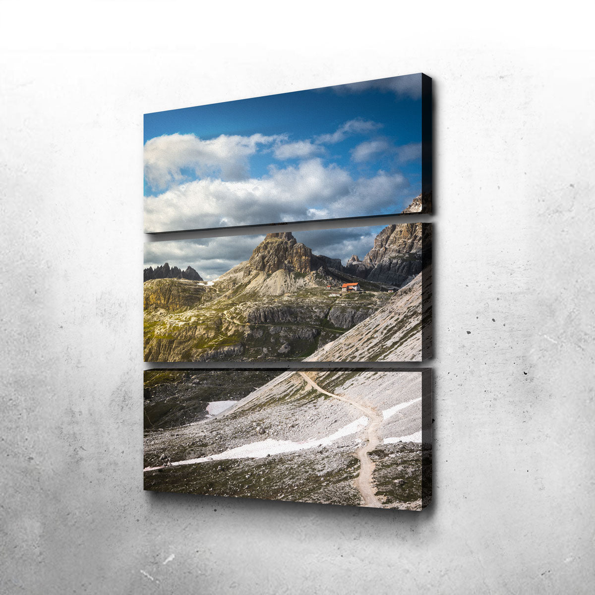 Stunning Rifugio Locatelli Wall Art by Enzo Romano