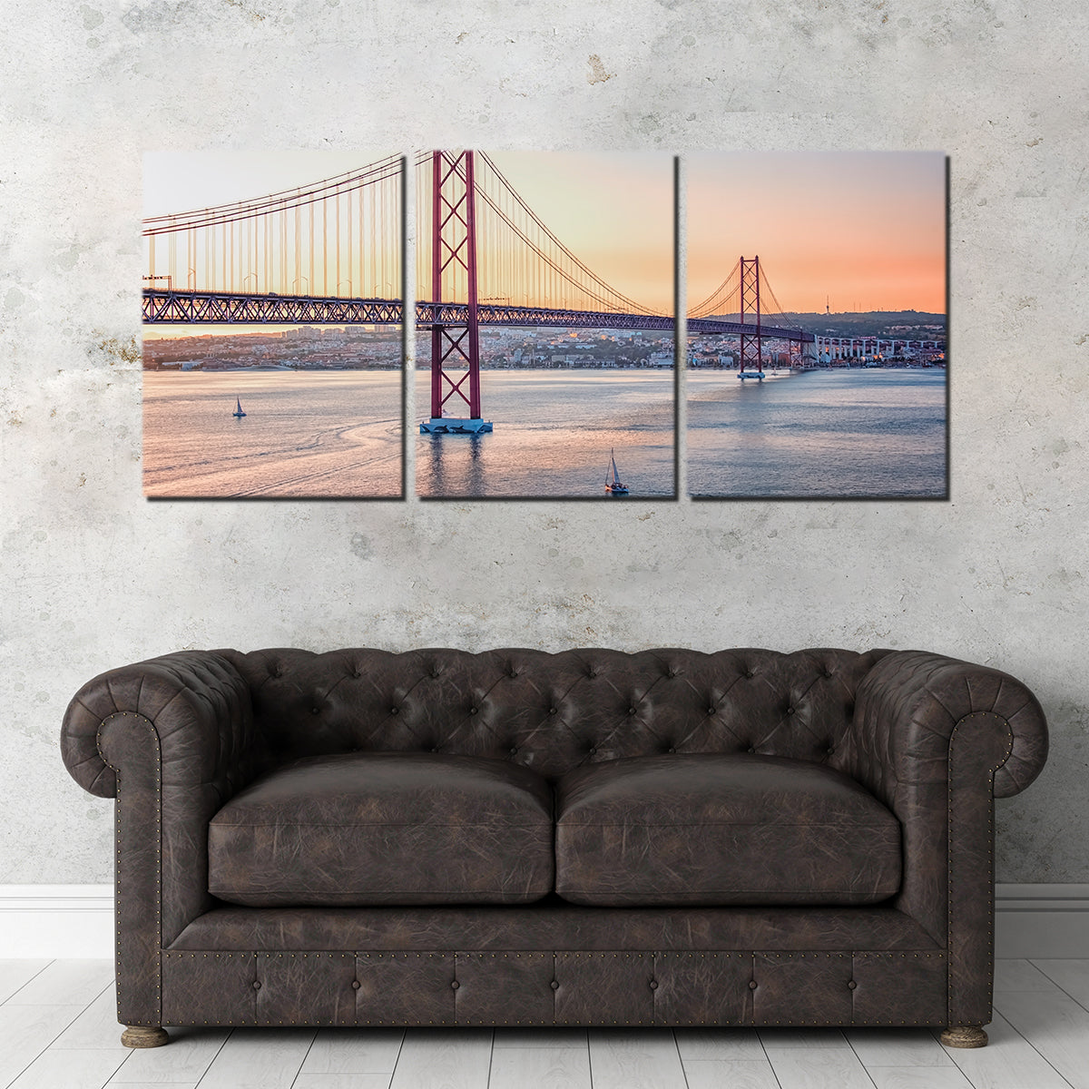 Stunning 25 de Abril Bridge Wall Art - Museum Quality Canvas Print