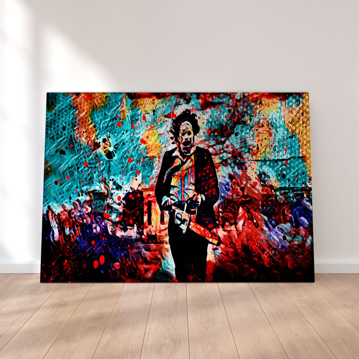 Stunning Abstract Leatherface Wall Art for Home Decor