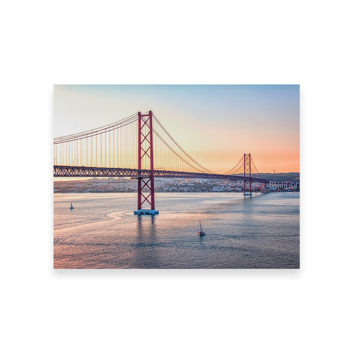 Stunning 25 de Abril Bridge Wall Art - Museum Quality Canvas Print