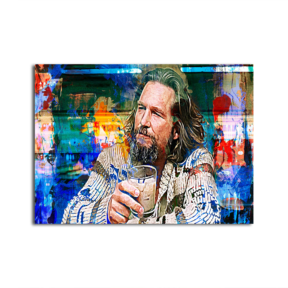 The Dude Vintage Blue Wall Art - Stunning Kiln - Dried Pine Framed Canvas