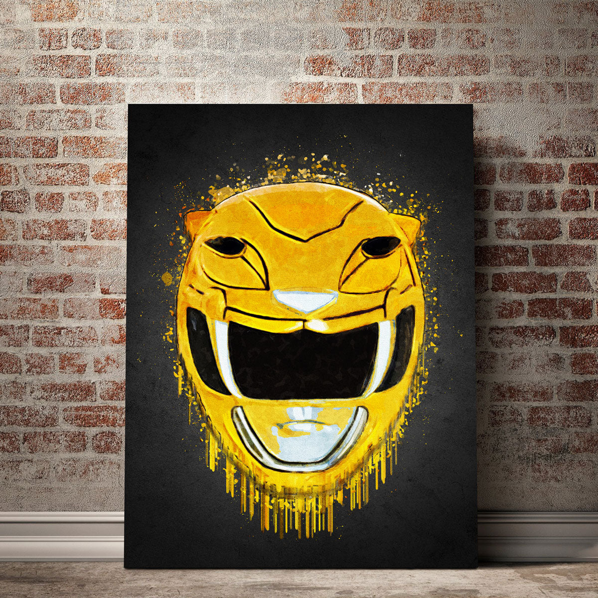 Stunning Yellow Ranger Portrait Wall Art for Home Decor