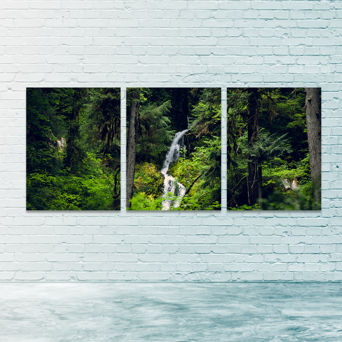 Exquisite Rainforest Waterfall Wall Art by Kyle Sherry