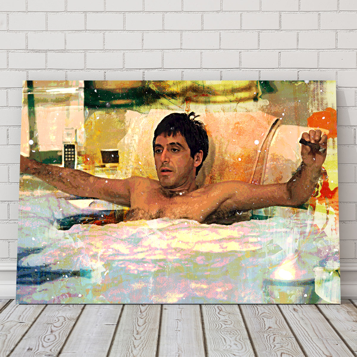 Scarface Bathtub High - Quality Wall Art for Home Decor