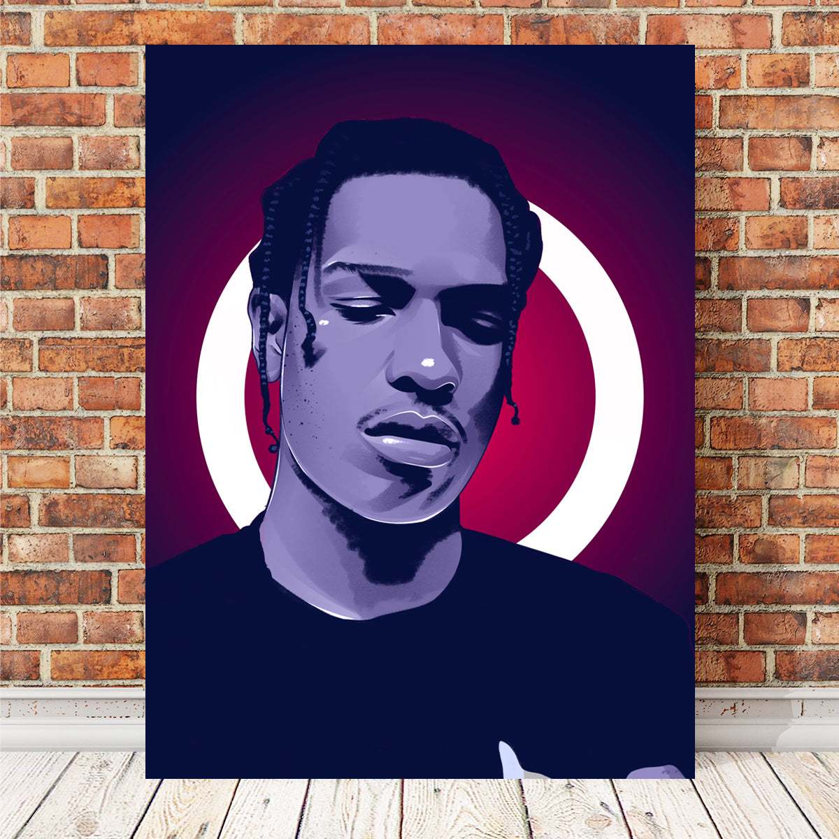 A$ap Rocky High - Quality Wall Art by Tovu Yovi