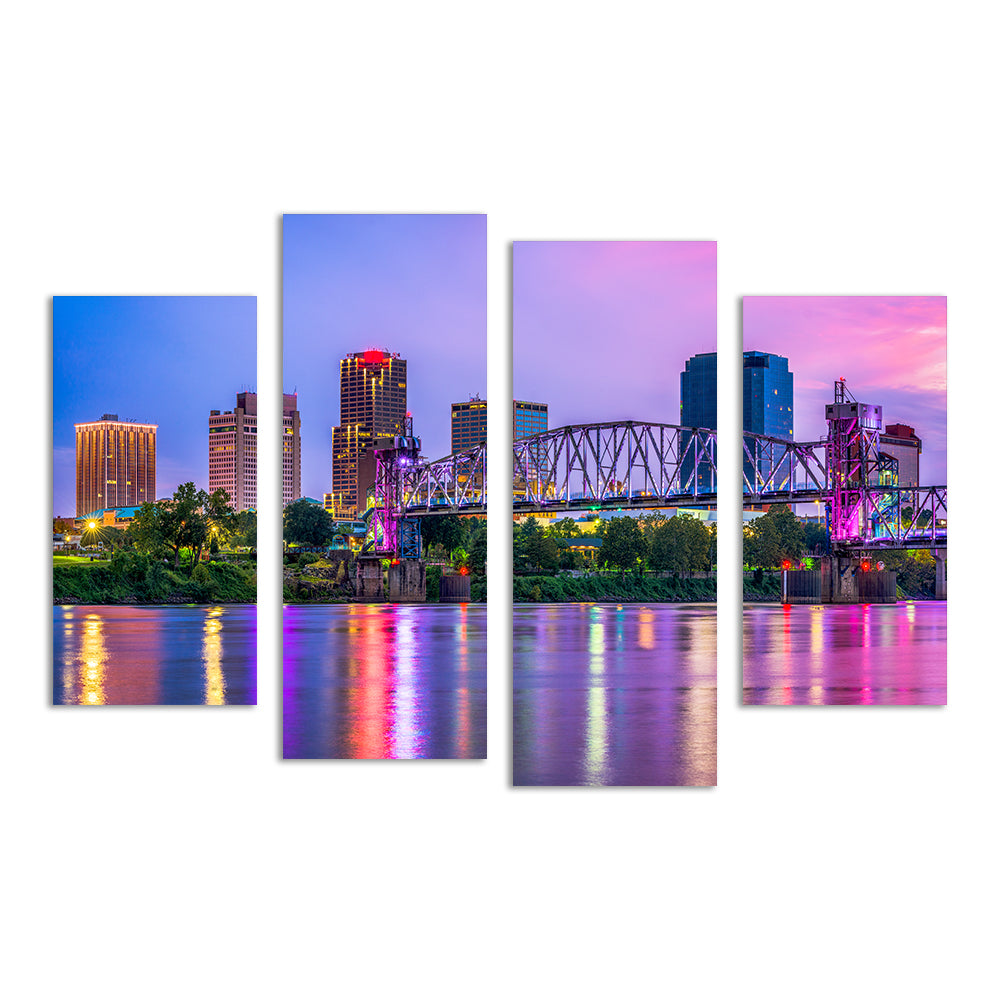 Exquisite Little Rock Skyline Wall Art for Stunning Decor