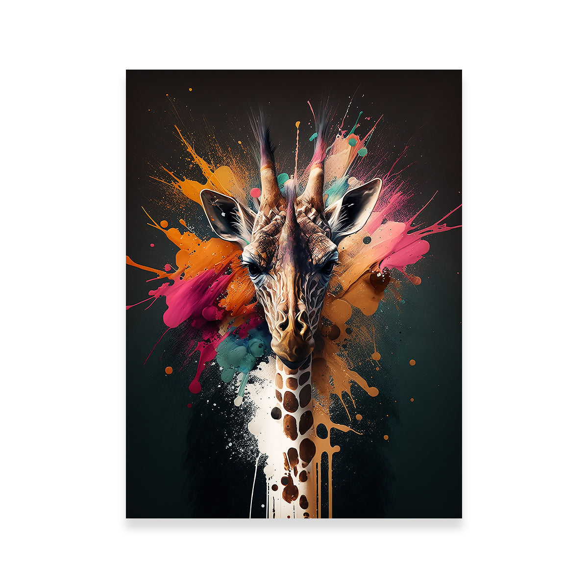 Stunning Giraffe Portrait Wall Art by Jennifer Hotai