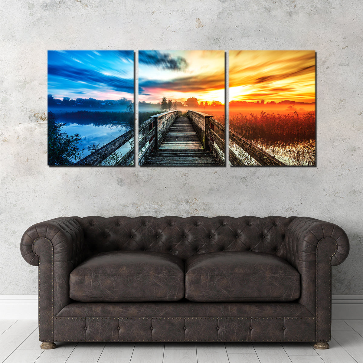 Exquisite Boardwalk Colors Wall Art by George Sorin
