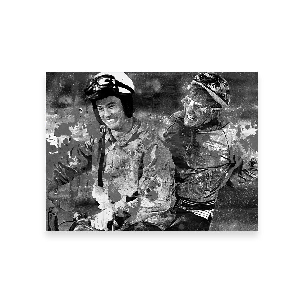Eye - catching Dumb and Dumber Grayscale Wall Art for Stunning Decor