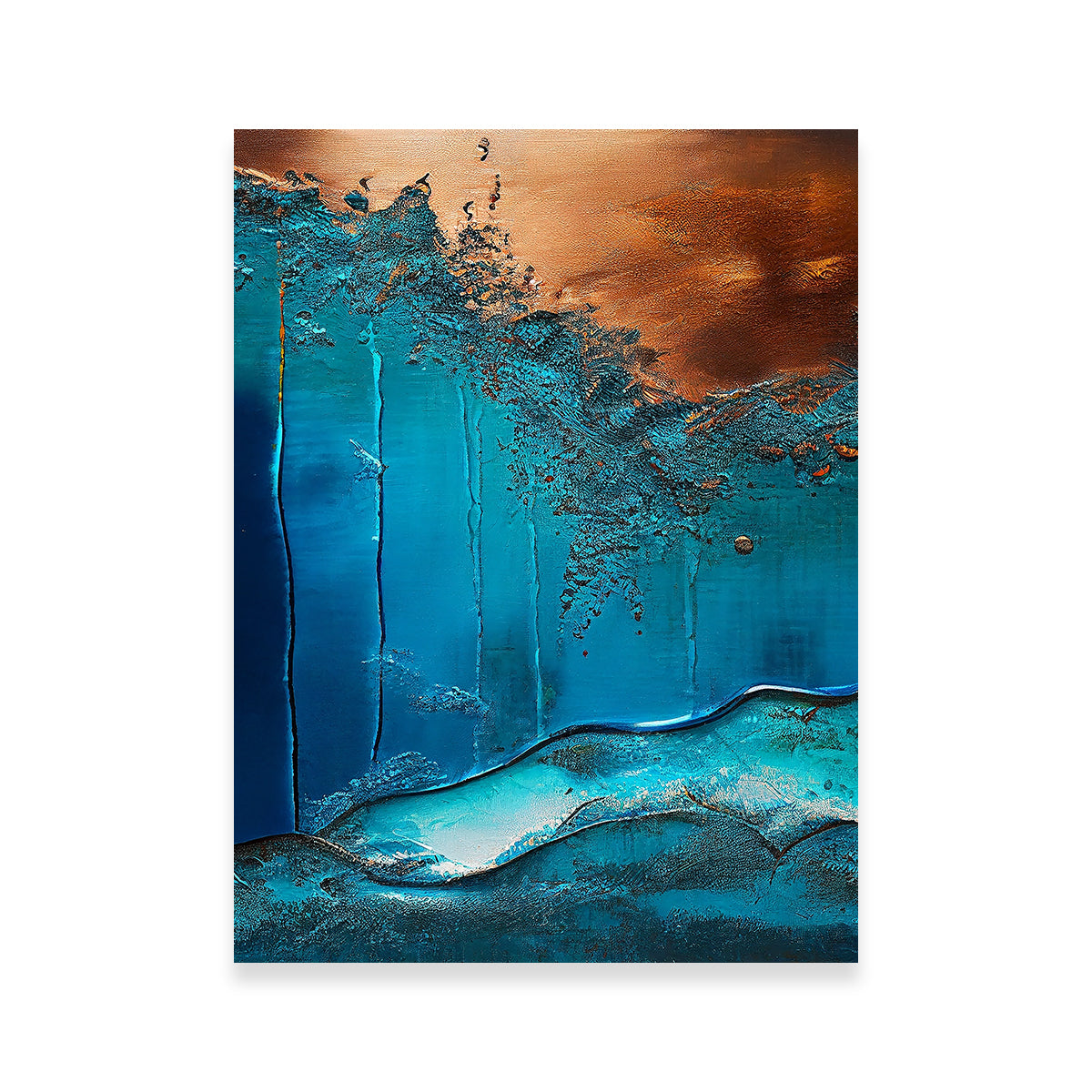 Coastal Abstract Series 1 Stunning Wall Art by Jennifer Hotai