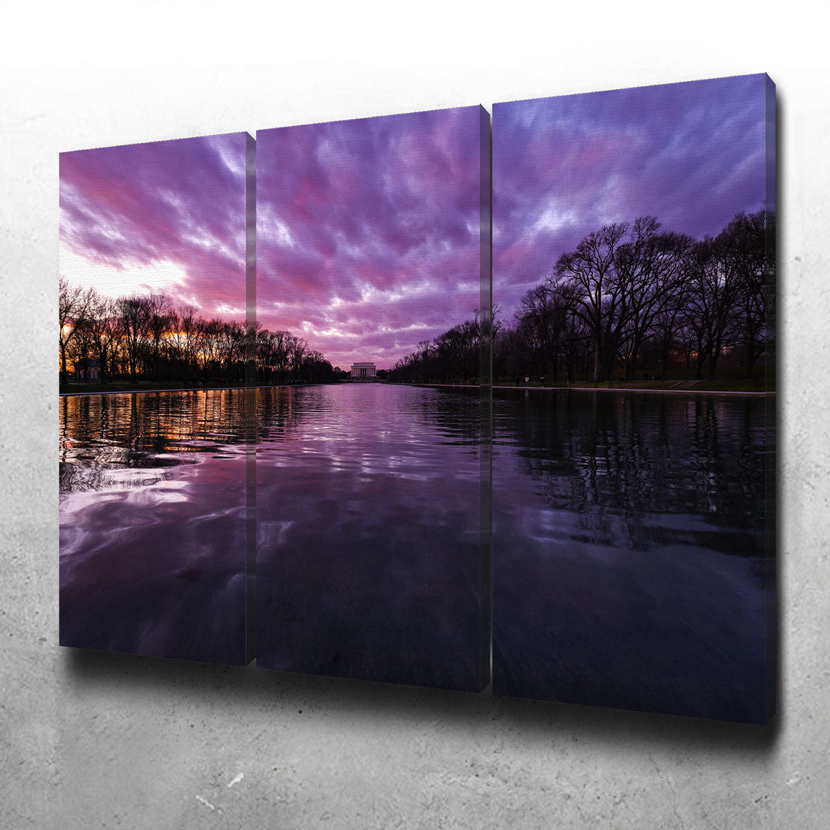 Exquisite Reflecting Pool Wall Art by Dennis Maida