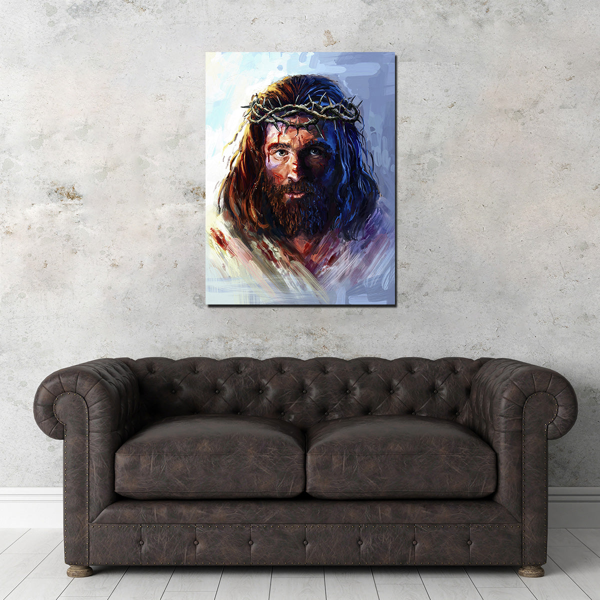 Exquisite Jesus with Crown of Thorns Artwork