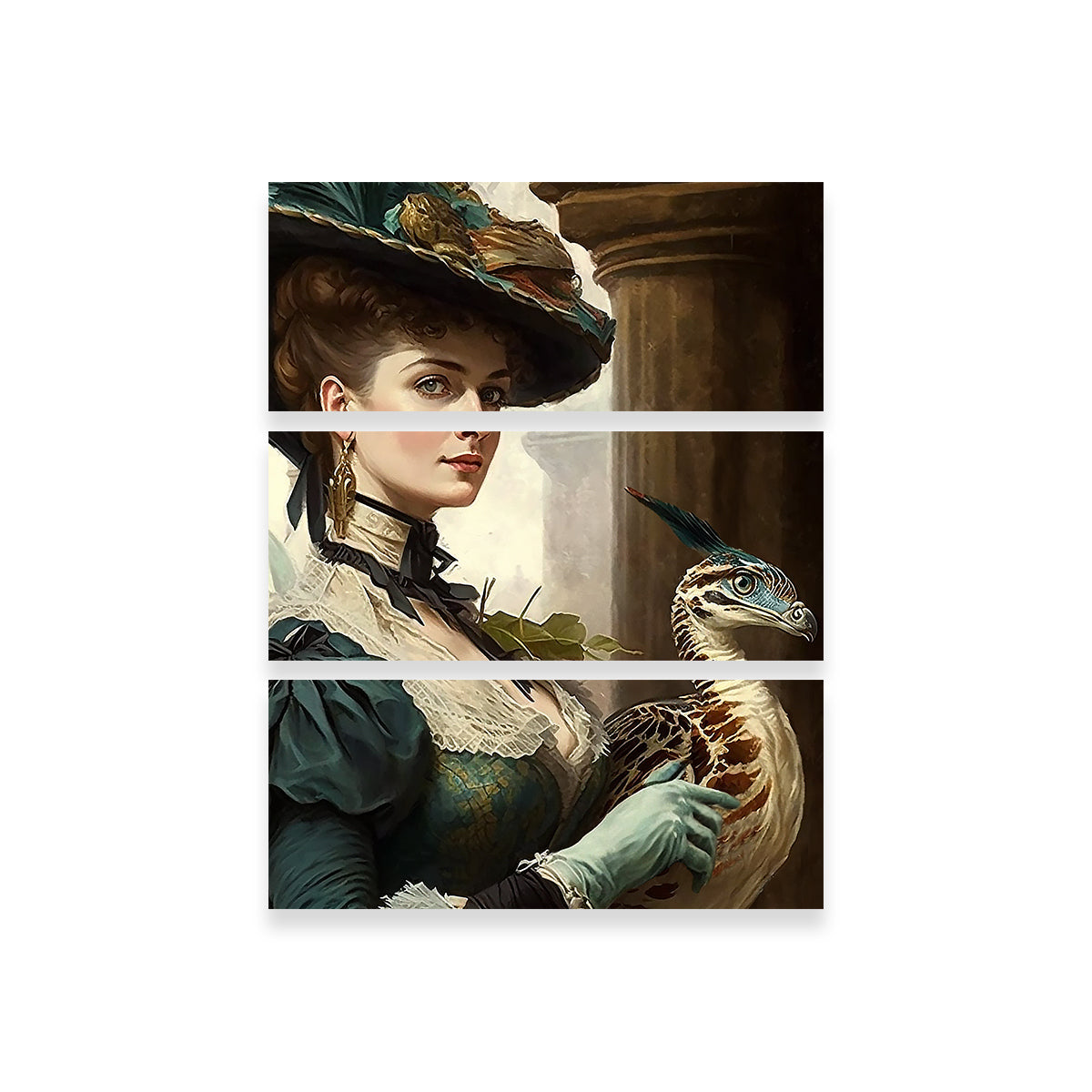Exquisite A Lady and Her Raptor Wall Art by Jennifer Hotai