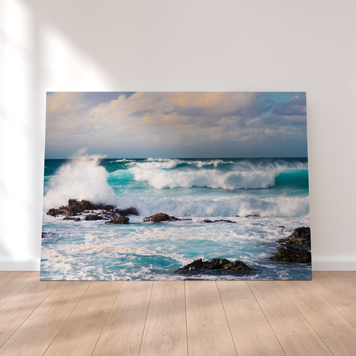Stunning Blue Crash Wall Art by Lucas Moore