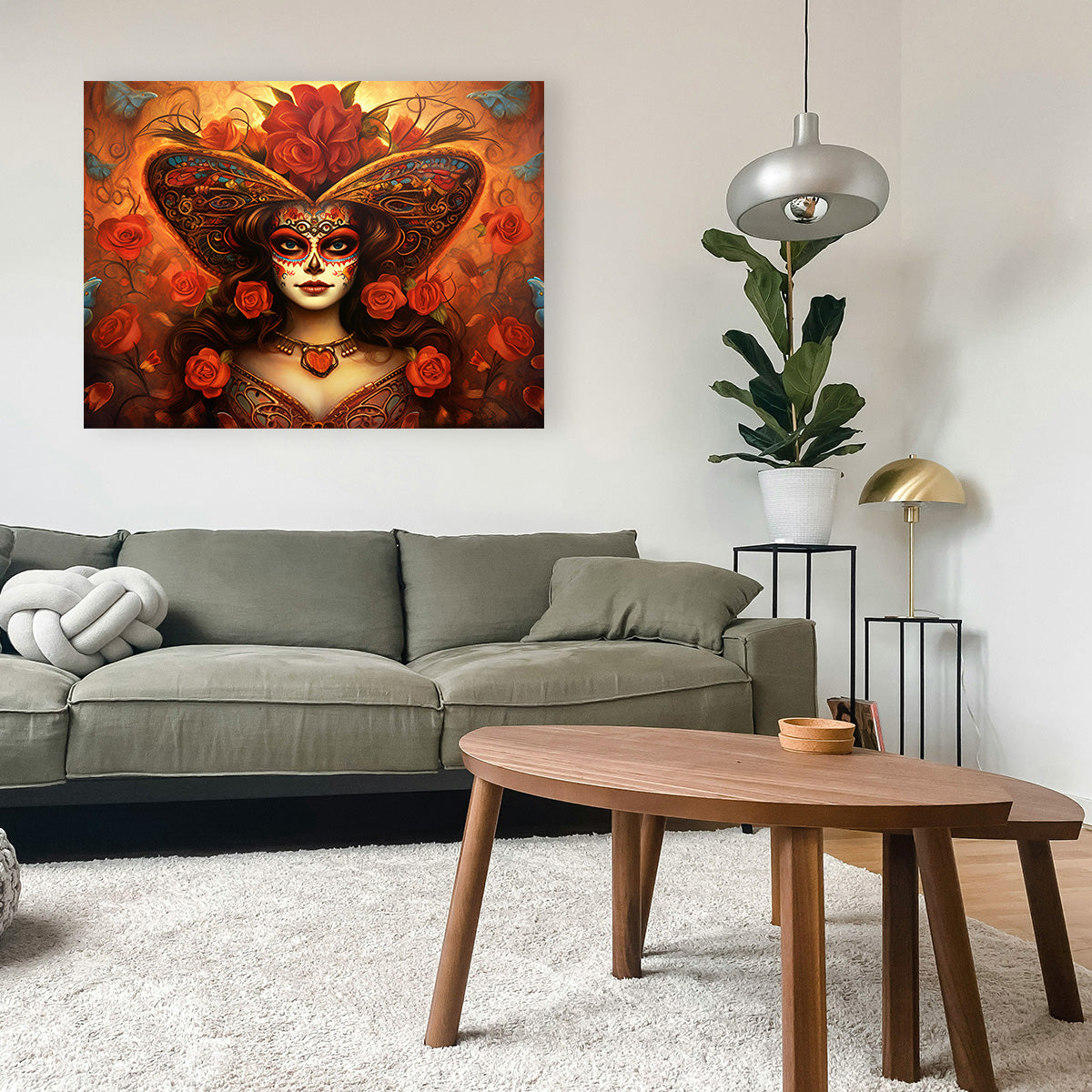 Stunning Day of the Dead Art Canvas Wall Art for Your Home Decor