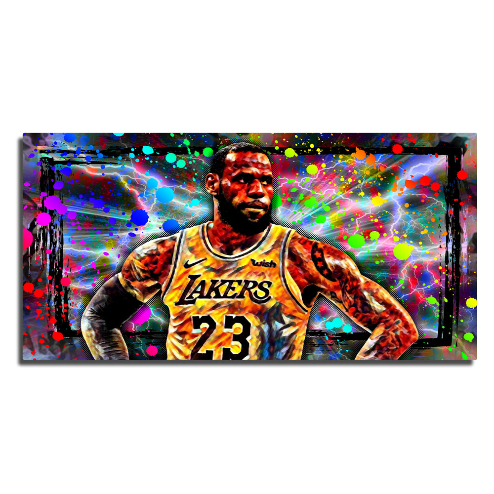 Stunning Abstract LBJ Panoramic Wall Art for Modern Decor
