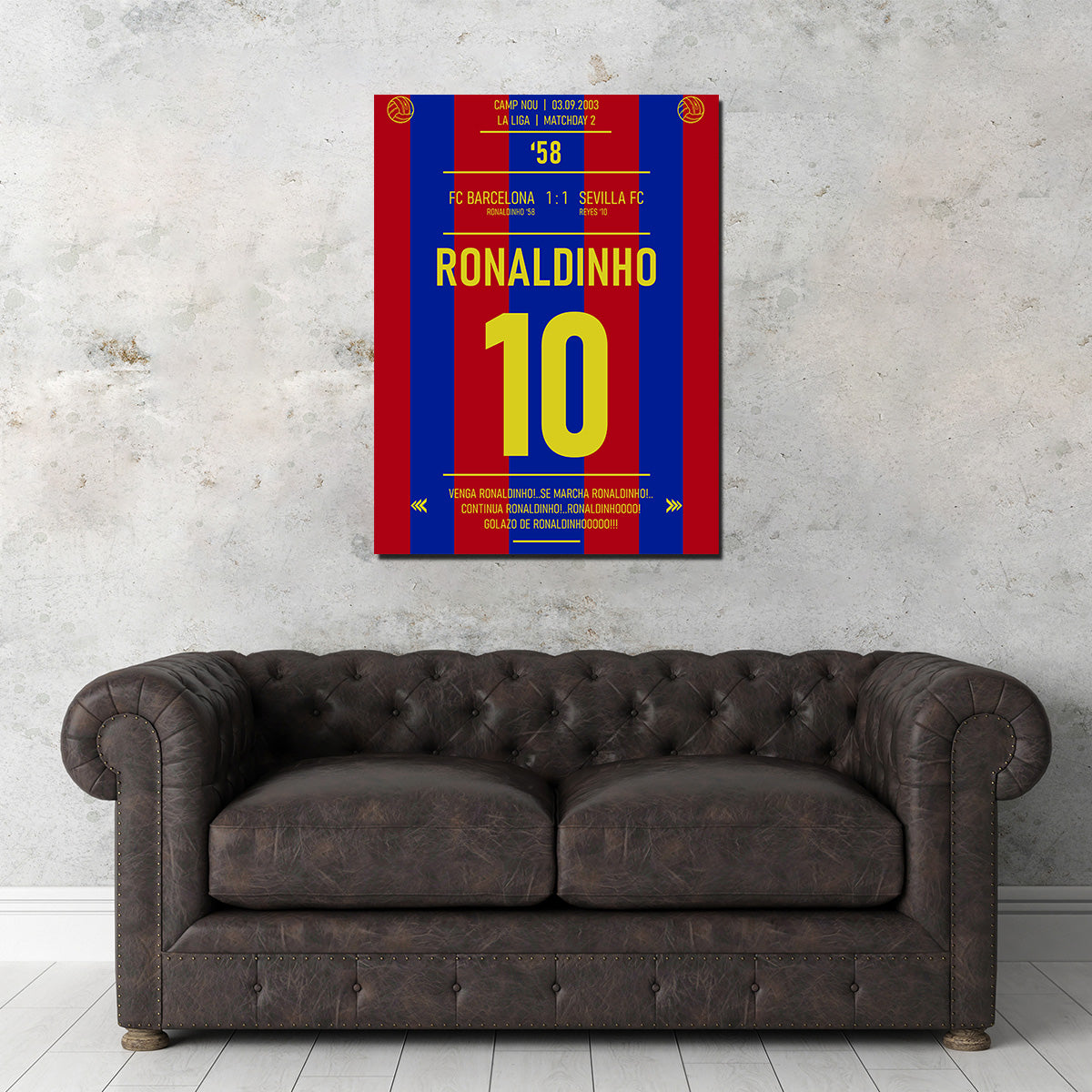 Ronaldinho - Premium Hand - Built Canvas Print