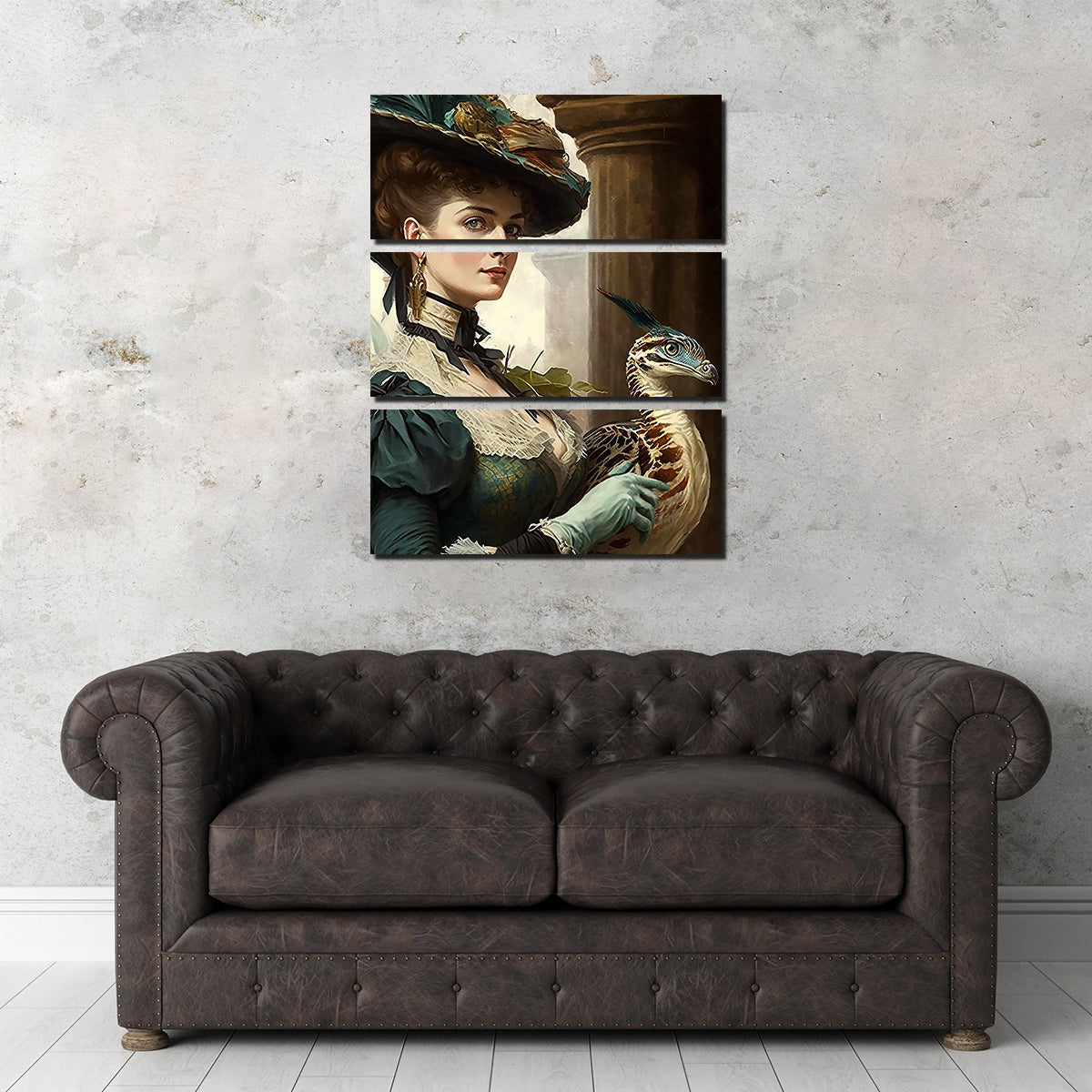 Exquisite A Lady and Her Raptor Wall Art by Jennifer Hotai