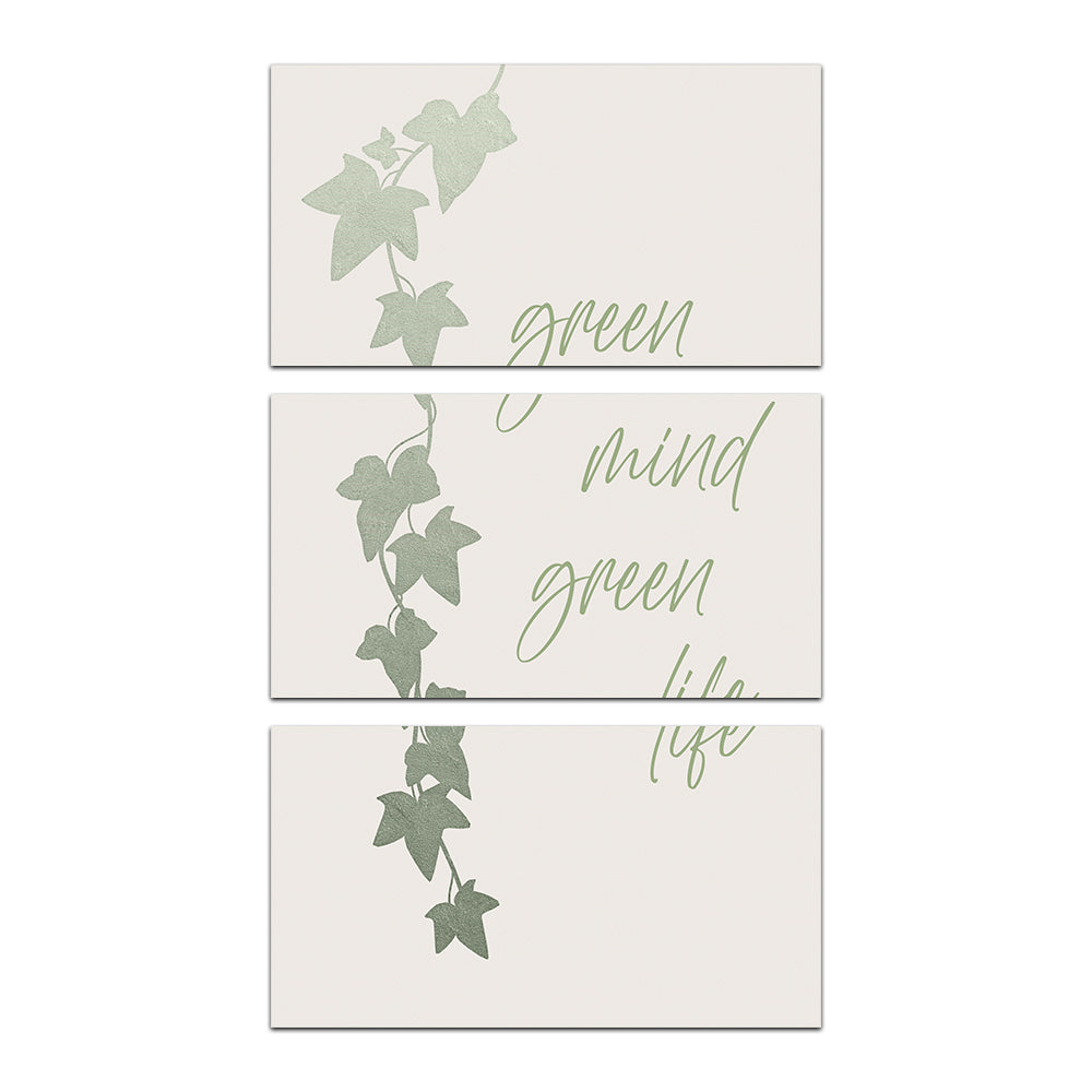 Green Mind - Green Life Wall Art: Sustainable and Museum-Quality Decor