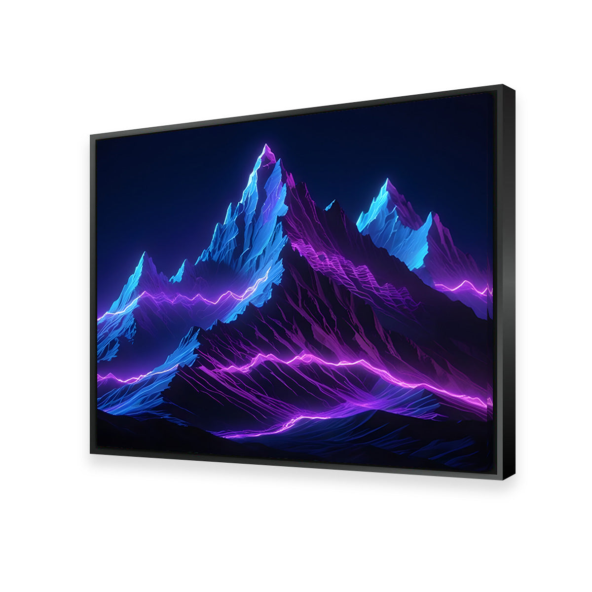 Stunning Futuristic Mountain Range Wall Art for Modern Interiors