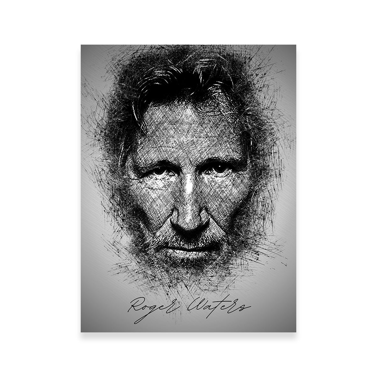 Roger Waters Stunning Sketch Wall Art - Premium Quality for Your Home