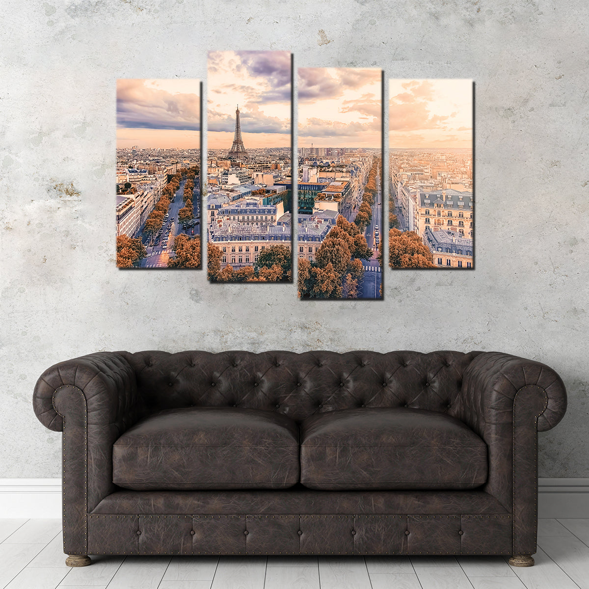 Stunning Paris Sunset Wall Art for Your Home Decor