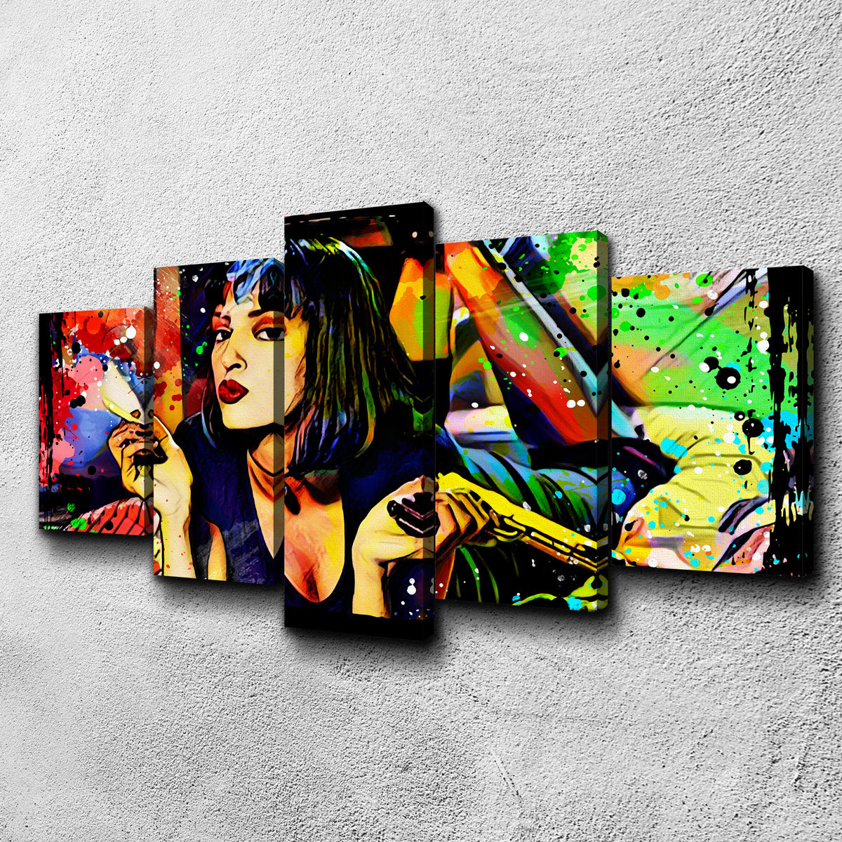 Eye - catching Abstract Pulp Fiction Wall Art for Stunning Decor
