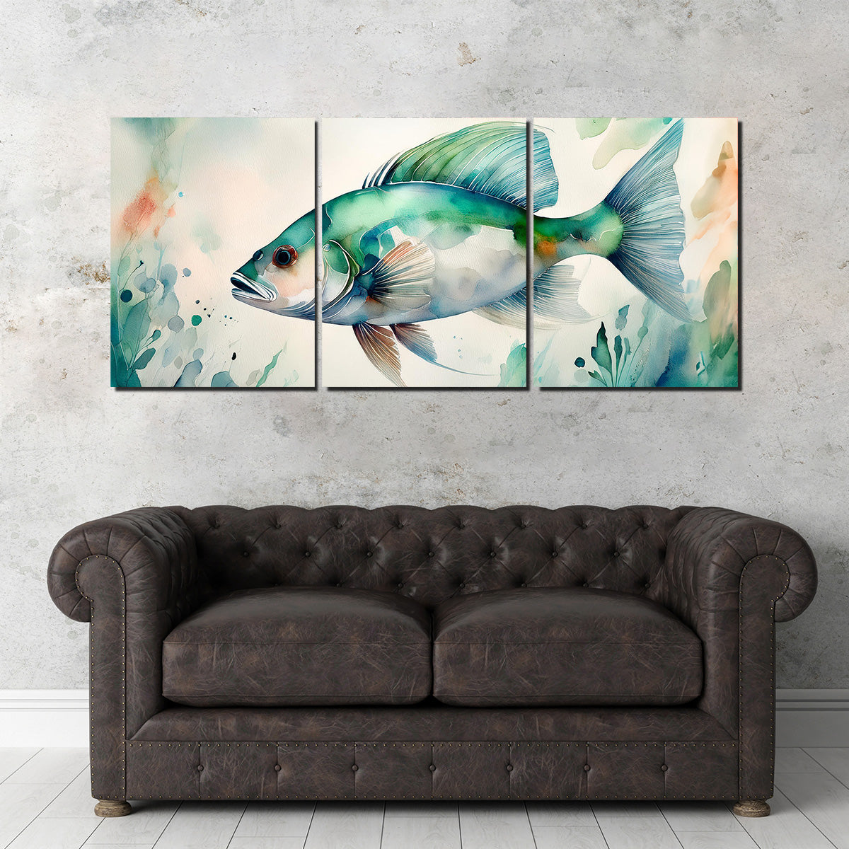 Exquisite Salt Water Fish Painting Wall Art for Stunning Home Decor