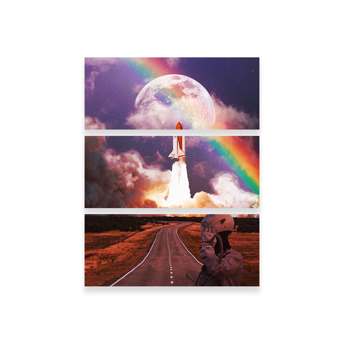 Stunning Rocket Launching Wall Art by RAPart