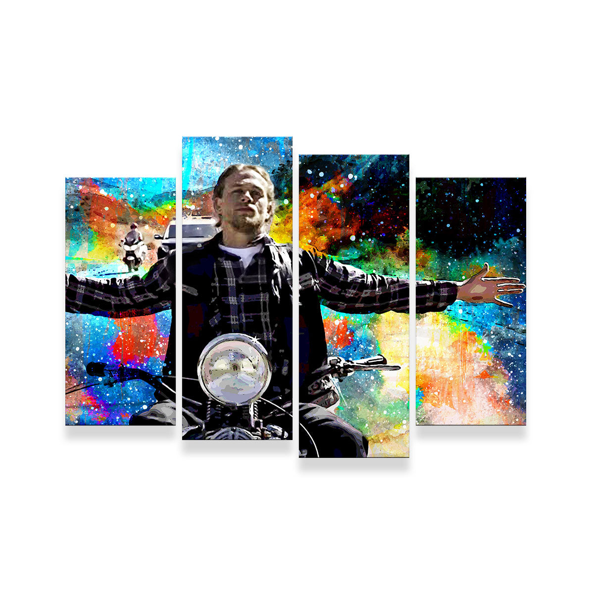 Stunning Jax Teller Wall Art - Museum-Quality Canvas on Sustainable Pine Frames