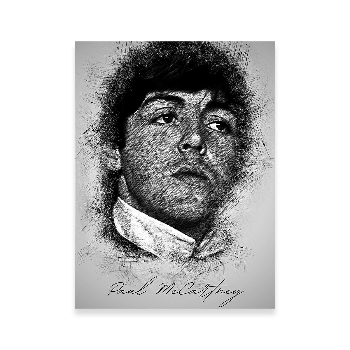 Stunning Paul McCartney Sketch Wall Art for Your Home Decor