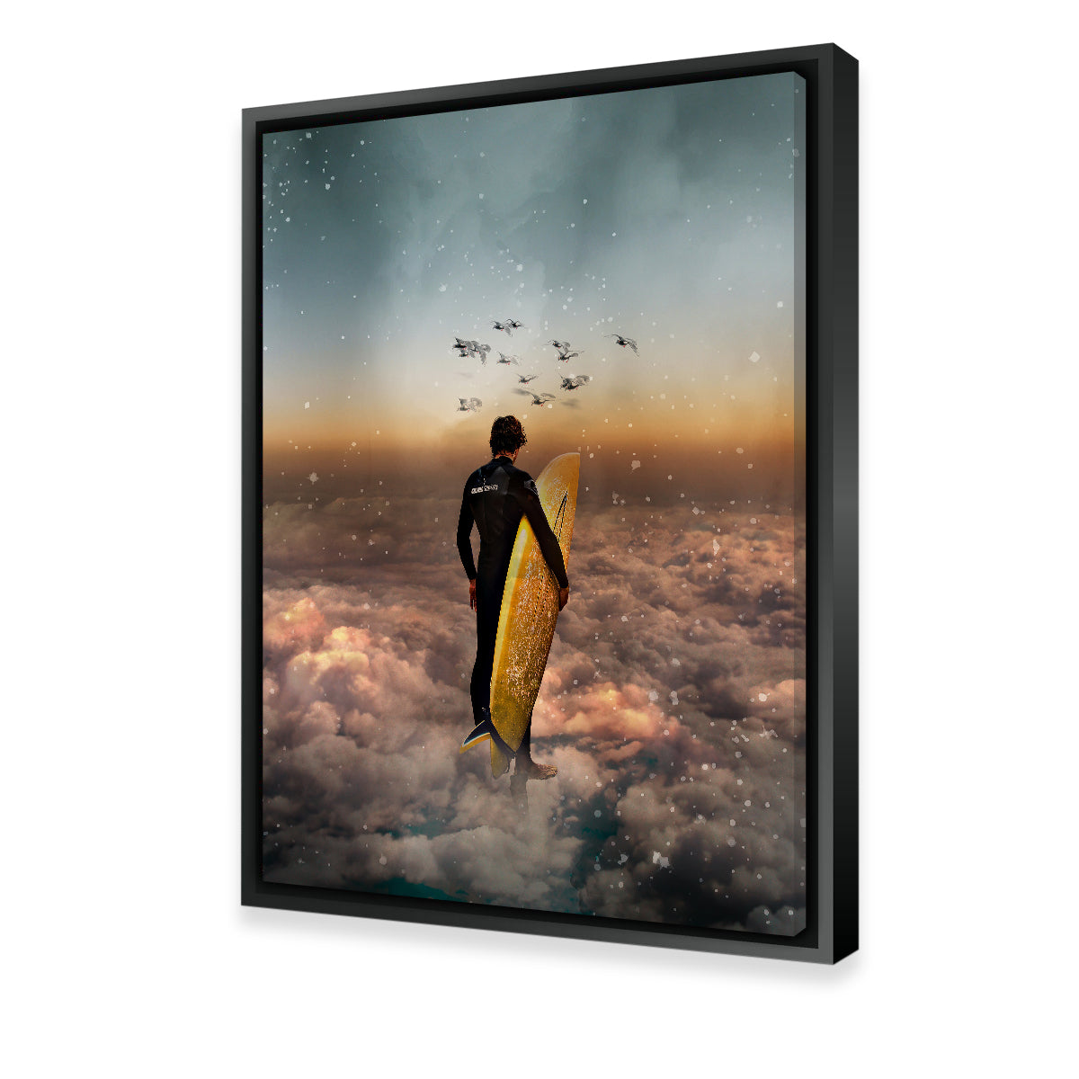 Stunning Cloud Surf Canvas Art for Your Wall - Ideal Wall Decor