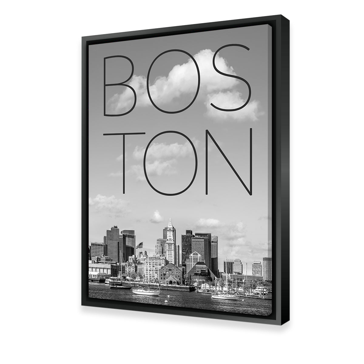 Stunning Boston Skyline North End & Financial District Wall Art by Melanie Viola