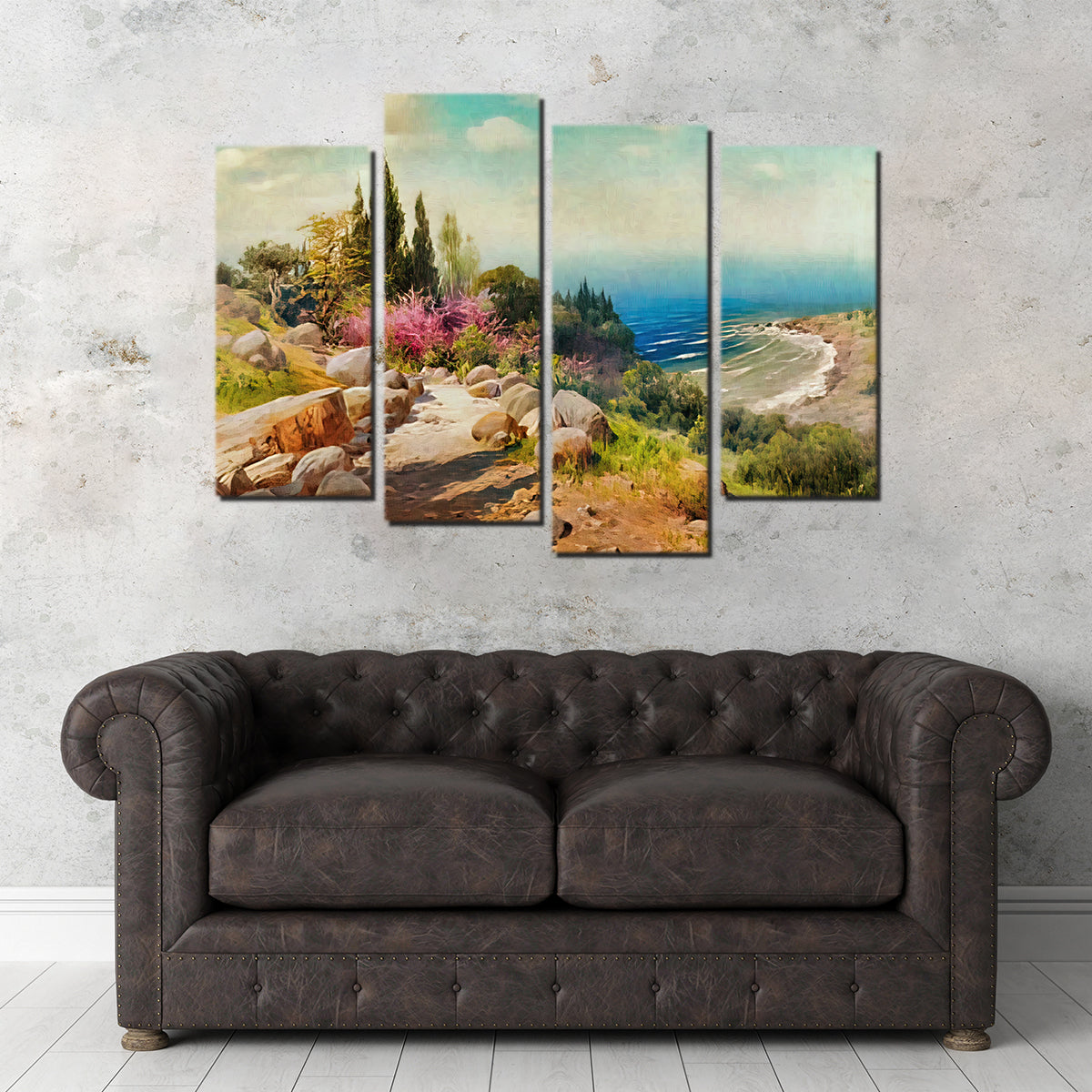 Exquisite 'A Walk to the Seashore' Wall Art by Denise Dundon