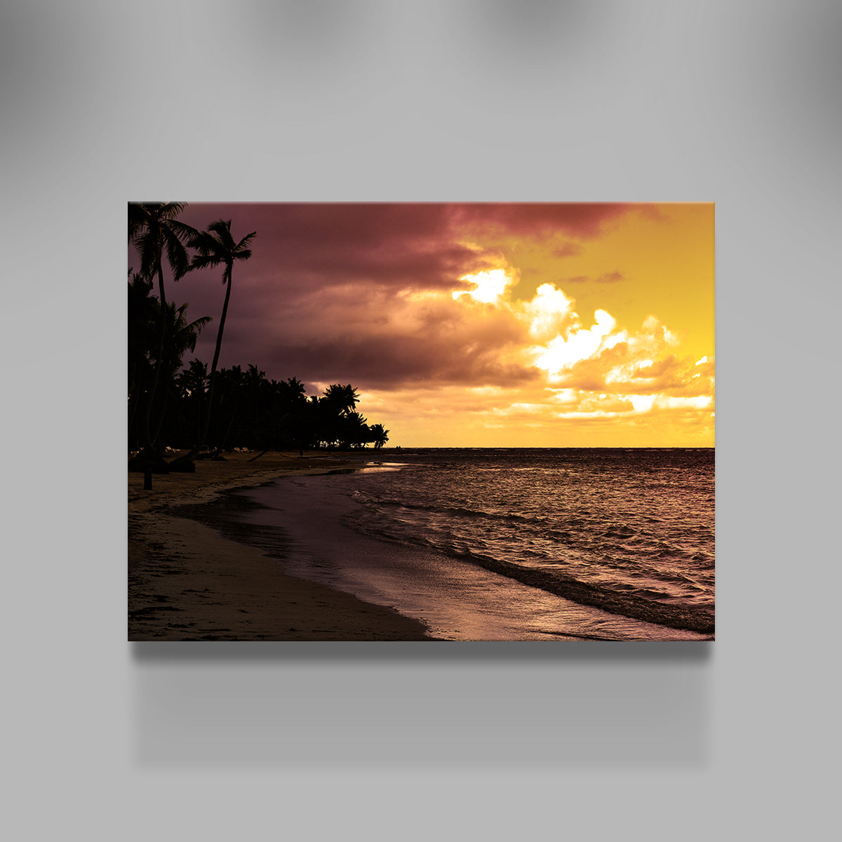Stunning Dominican Sunset 1 Wall Art by George Sorin