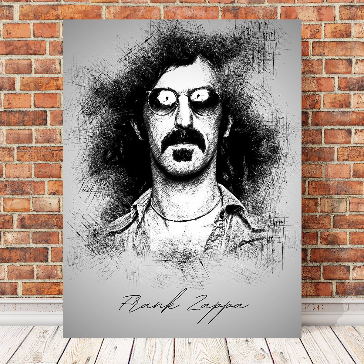 Frank Zappa Stunning Wall Art by Albi Art