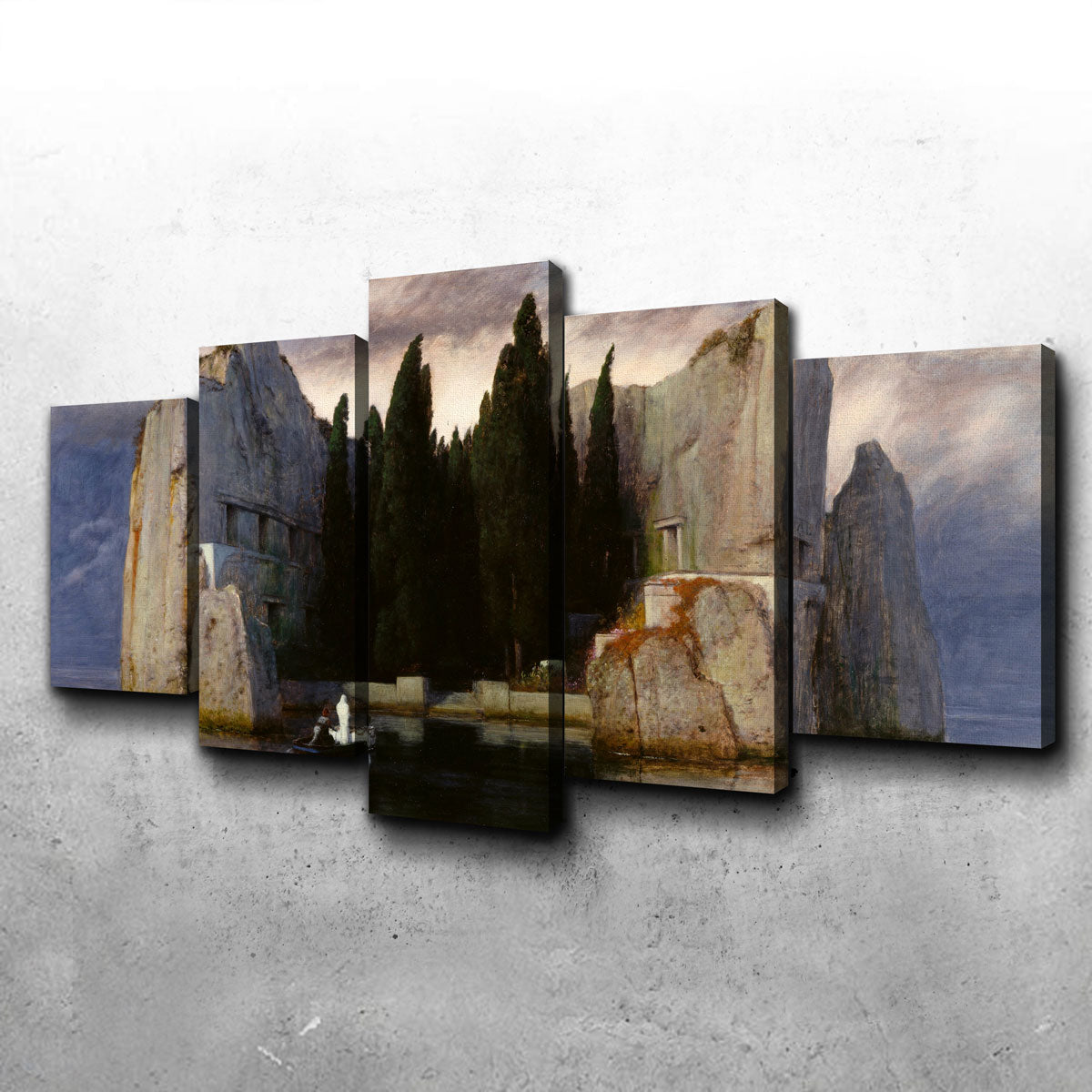 Stunning Die Toteninsel Wall Art by Arnold Böcklin