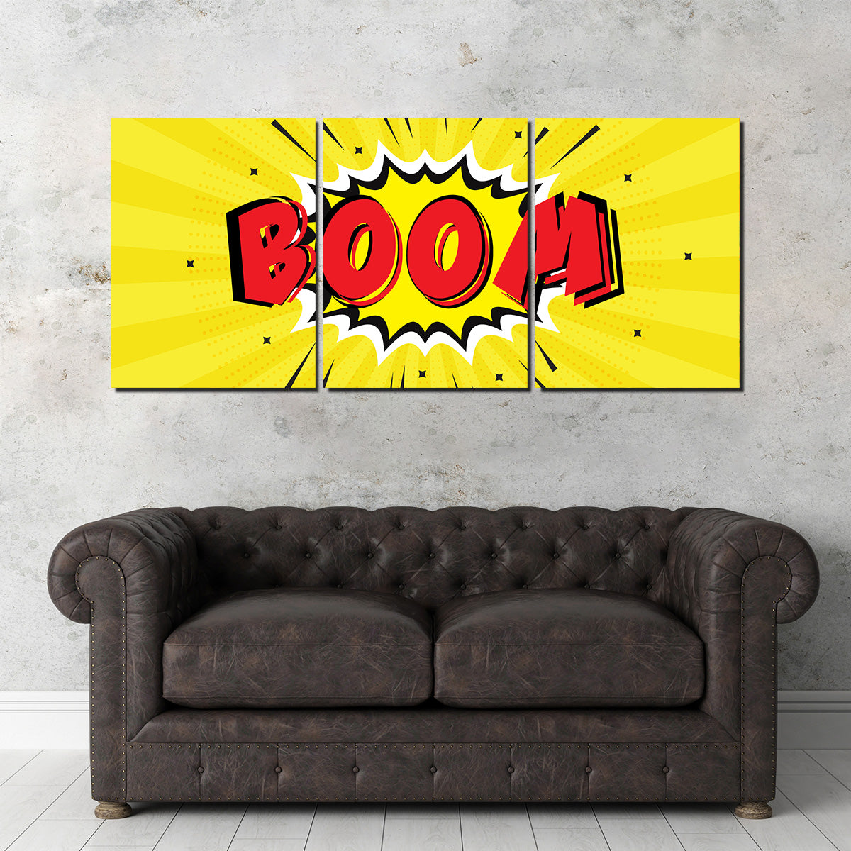 Boom1 Stunning Wall Art - Sustainable Kiln - Dried Pine Wood Frame