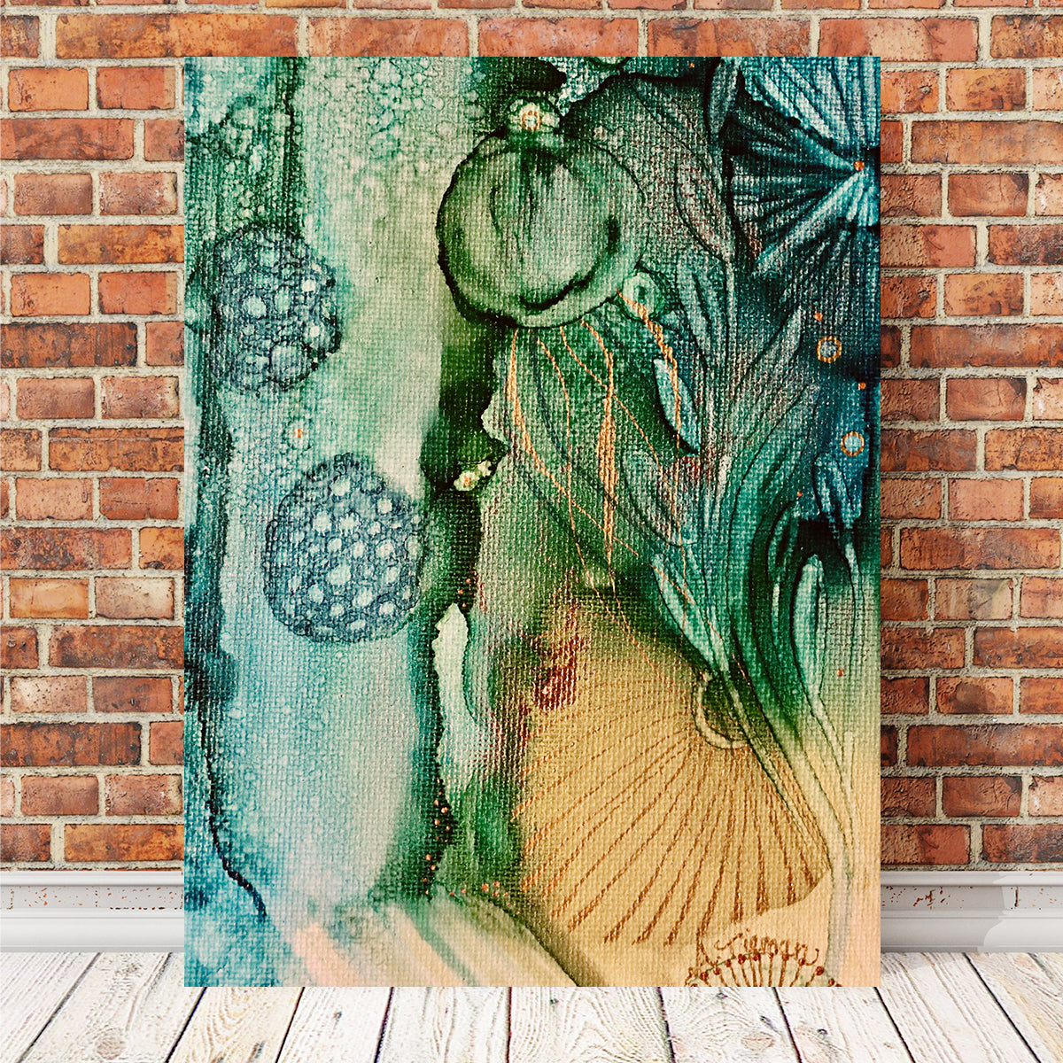Stunning Jade Reef Wall Art by Amy Tieman