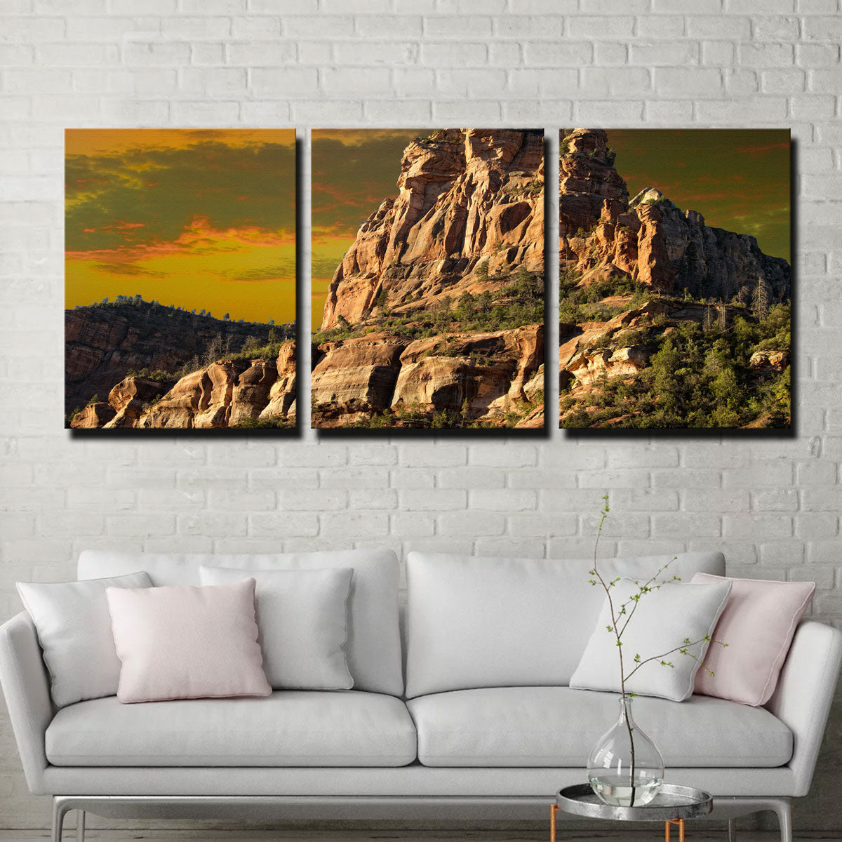Stunning Red Rock Mountain in Sedona Wall Art for Your Home Decor