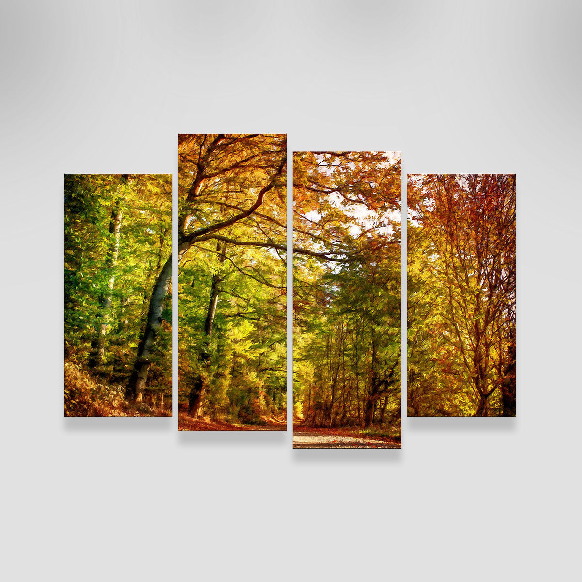 Autumn Leaves Pathway Wall Art by Denise Dundon - Stunning Decor for Your Space