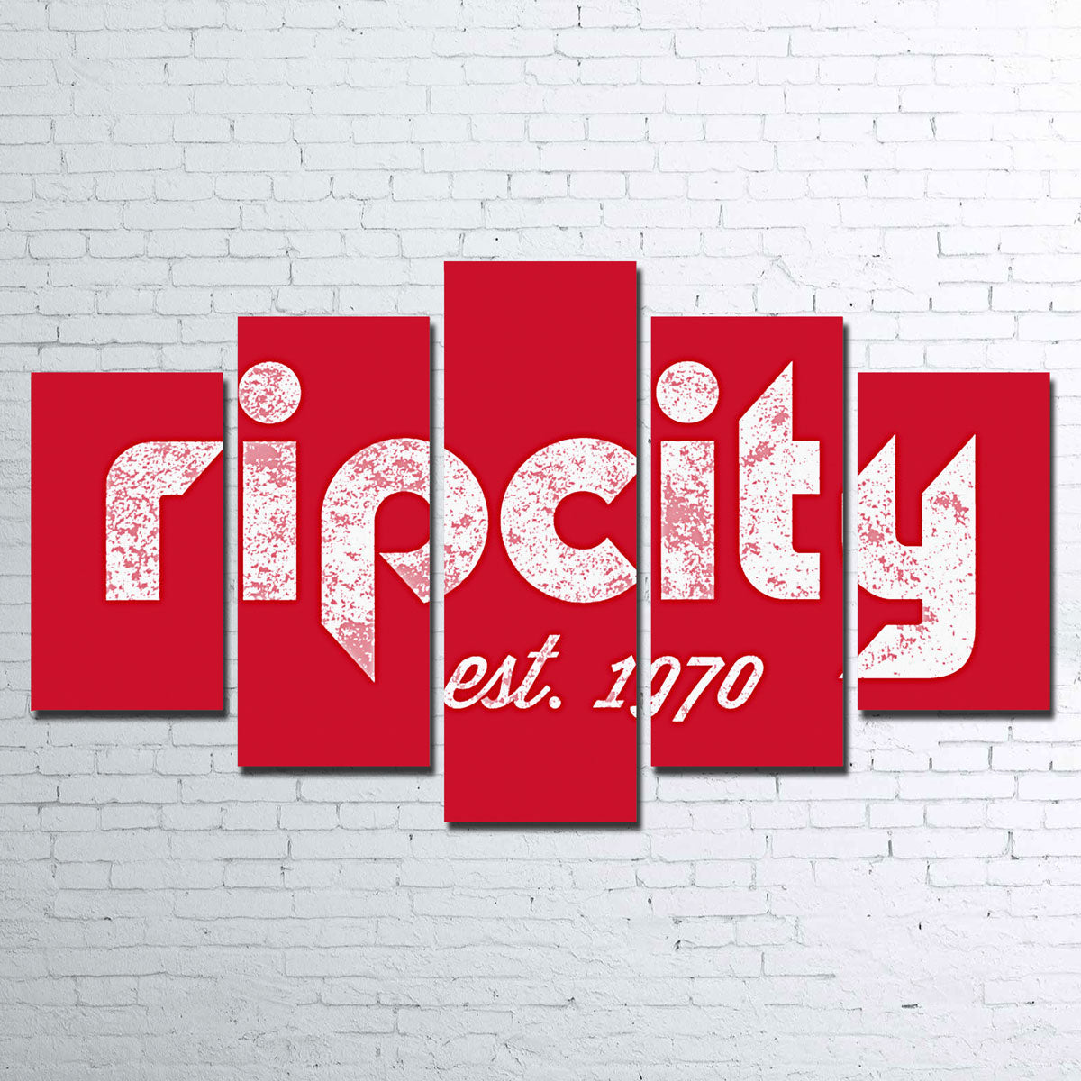 Rip City Premium Wall Art - Sustainable Pine Wood Framed