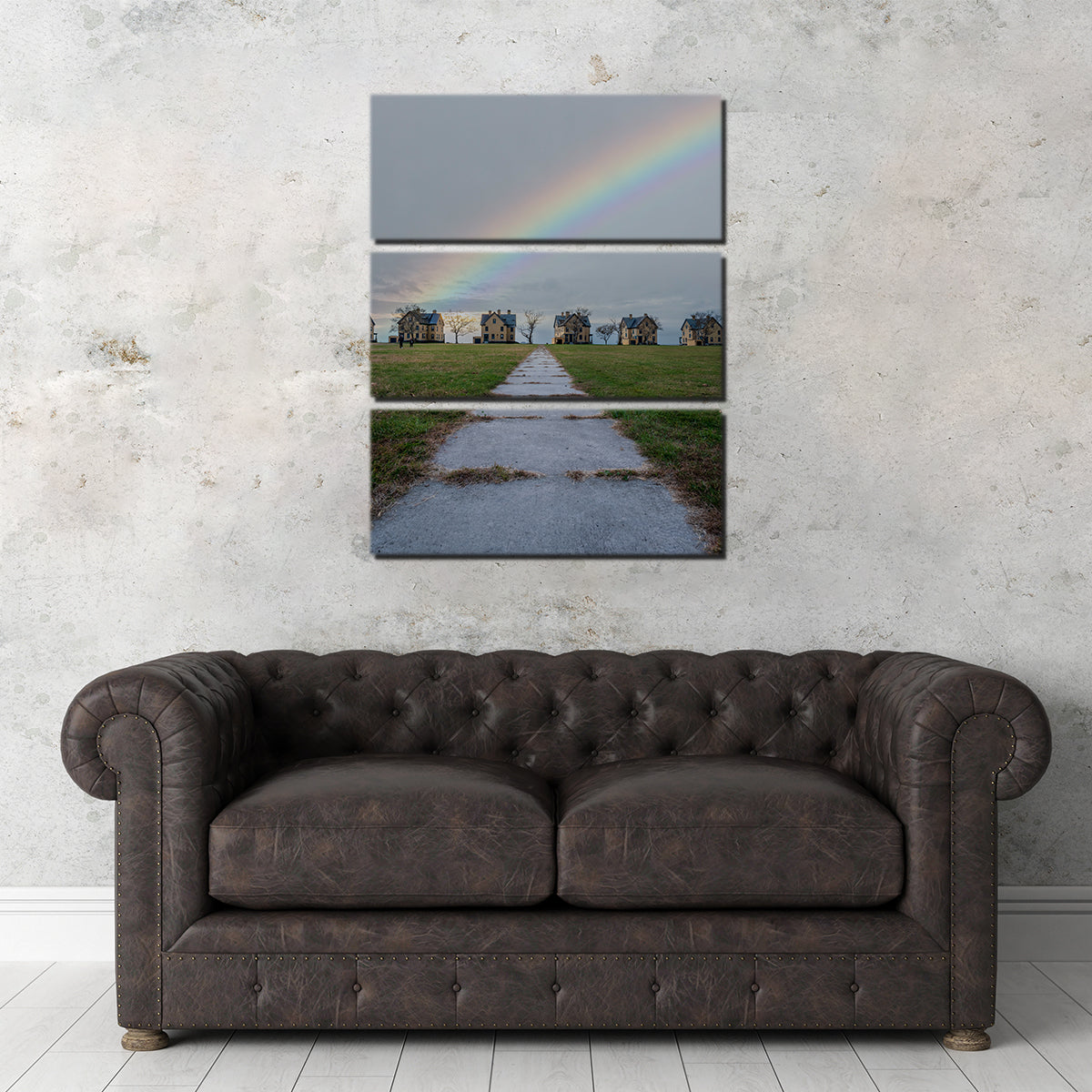 Fort Hancock Stunning Rainbow Composite Wall Art by Dennis Maida