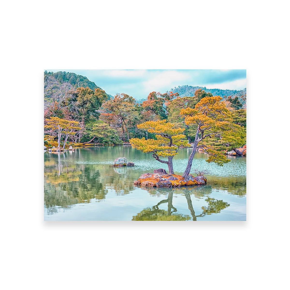 Exquisite Japanese Garden Wall Art by Manjik Pictures