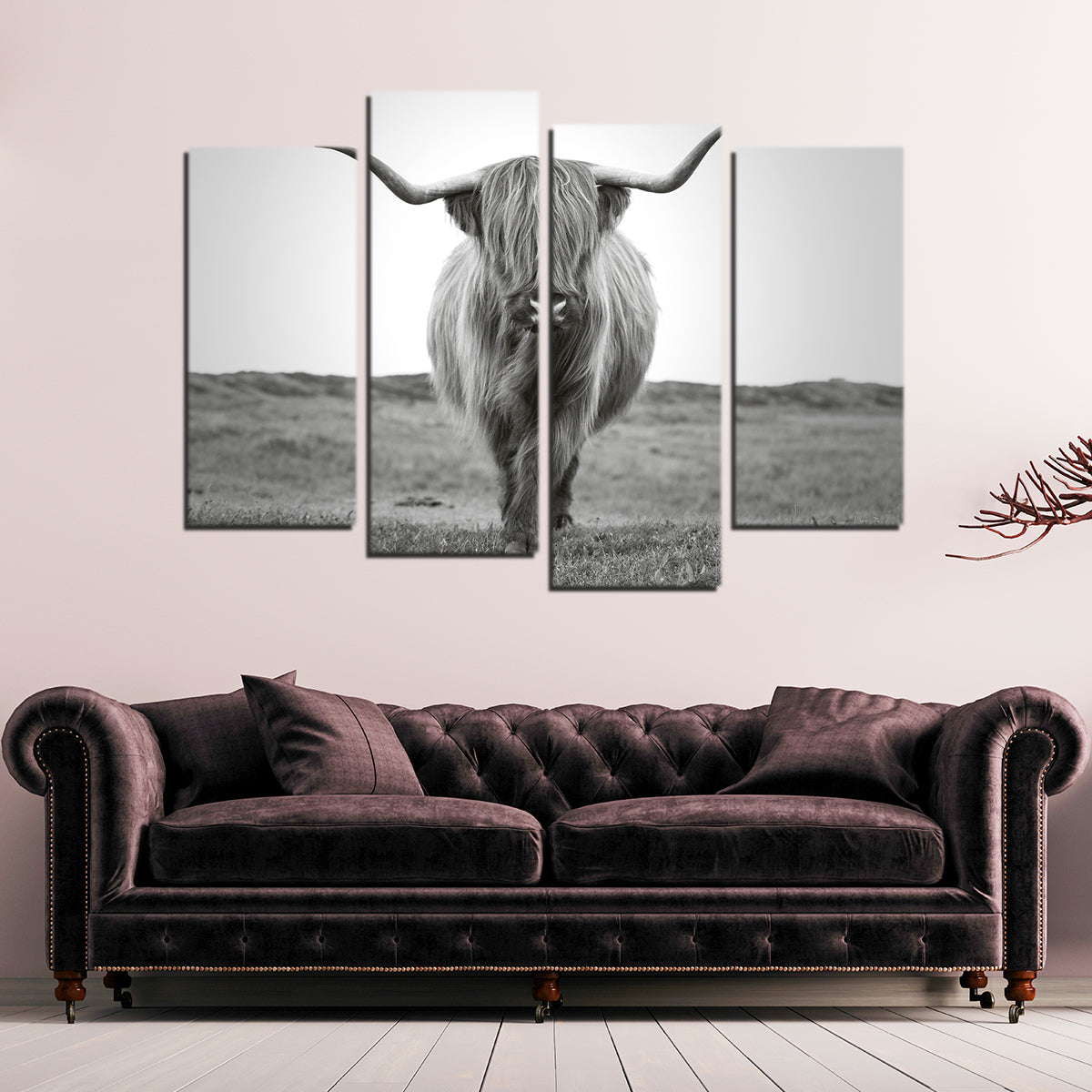 Gorgeous Scottish Bull Wall Art - Ideal for Home Decor