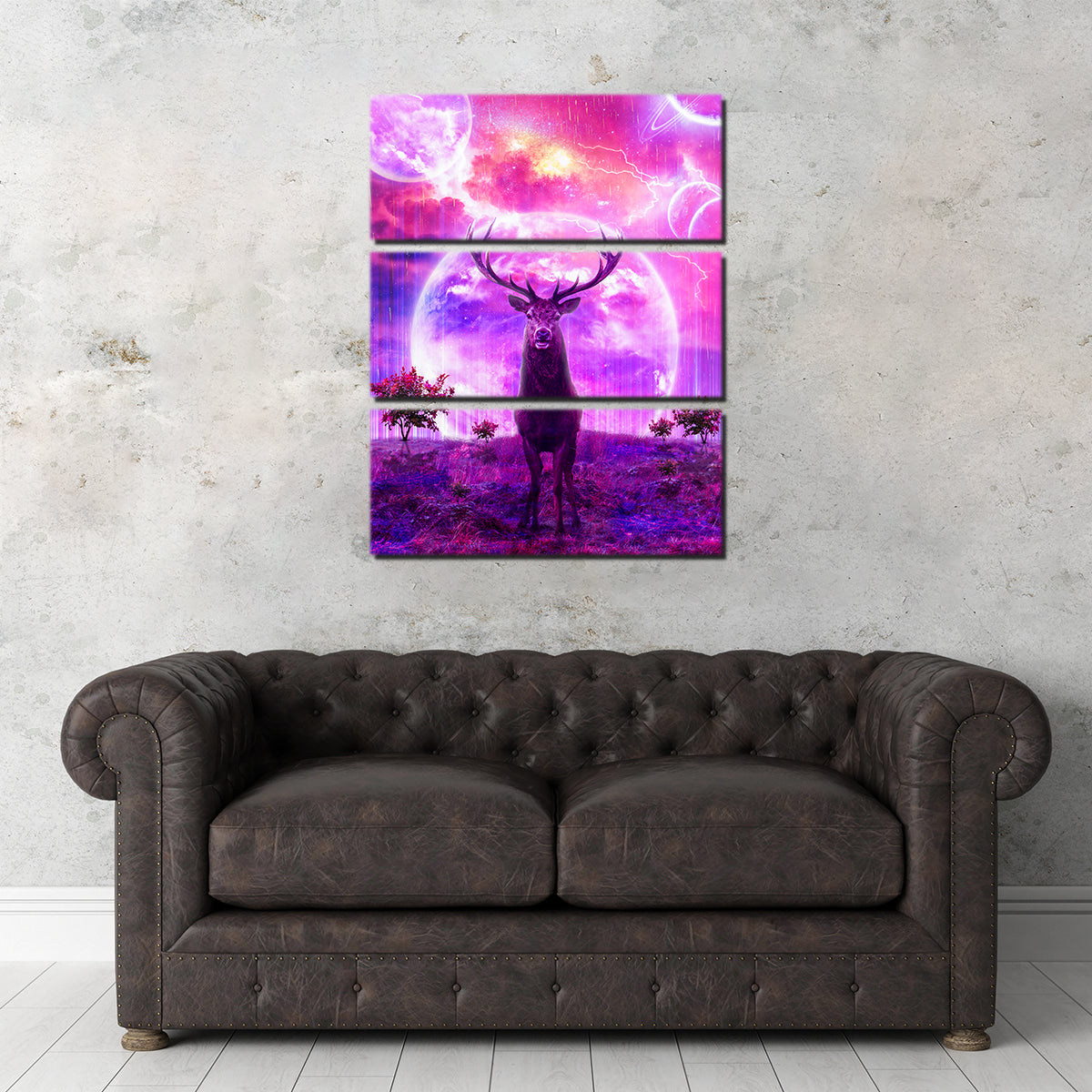 Exquisite Deer Space Wall Art by INDOARC