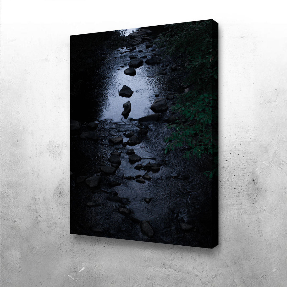 Stunning Black River Wall Art by Samejrich